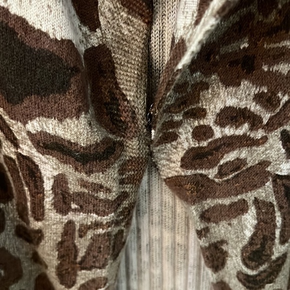 Alberto Makali Leopard pleated Cardigan - Picture 5 of 10